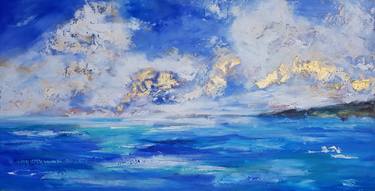 Print of Impressionism Seascape Paintings by Laurie Franklin