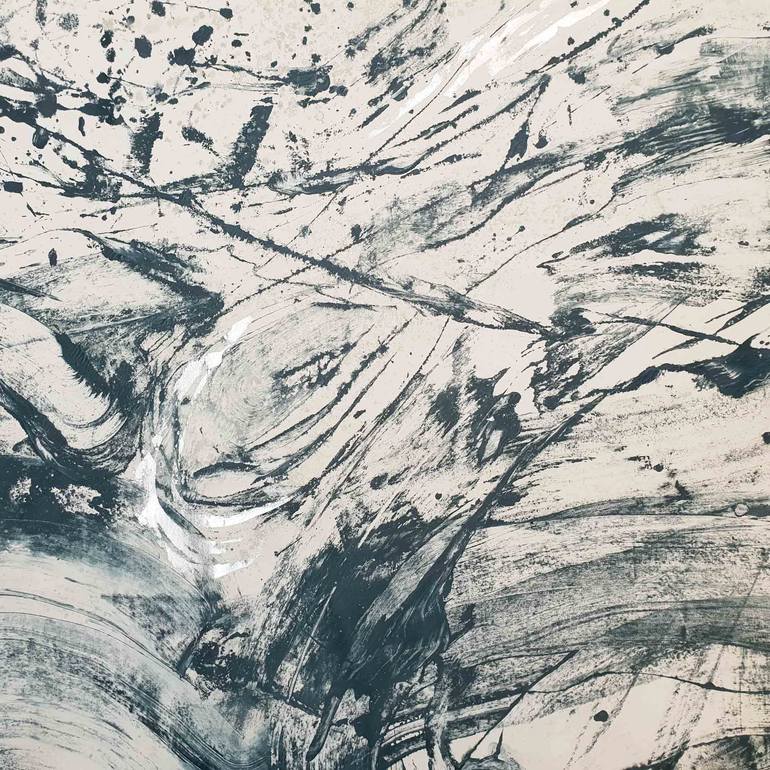 Original Abstract Expressionism Abstract Painting by Laurie Franklin