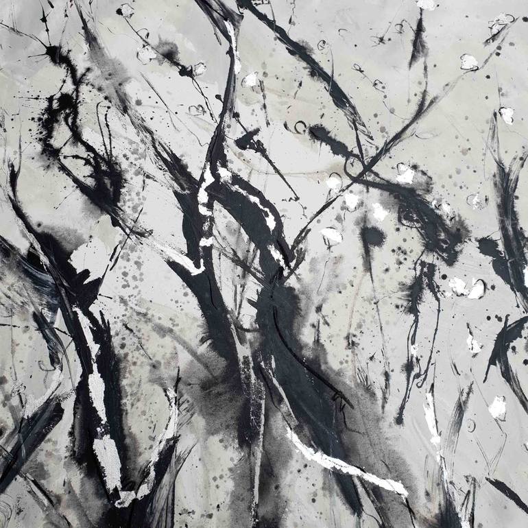 Original Abstract Floral Painting by Laurie Franklin