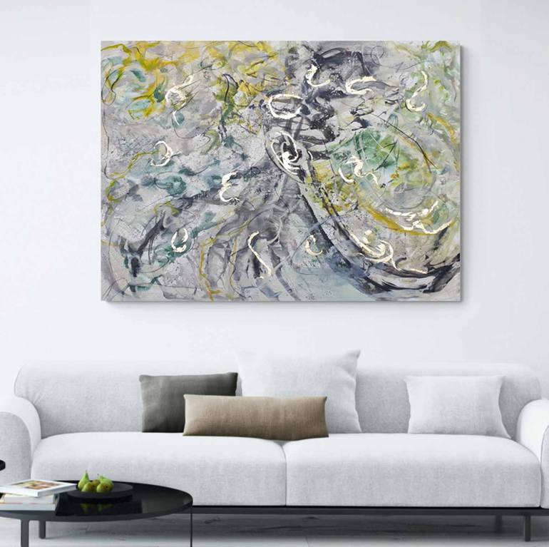 Original Abstract Seascape Painting by Laurie Franklin