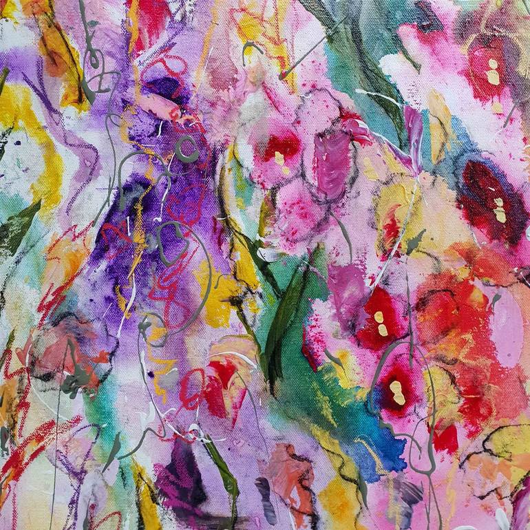 Original Floral Painting by Laurie Franklin