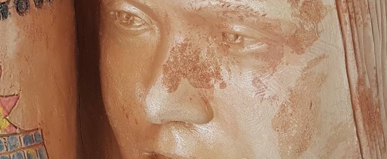 Original Portraiture People Sculpture by Michele Imperiale
