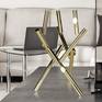 Claudio Bettini sculpture metal minimal golded 24k