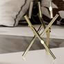 Claudio Bettini sculpture metal minimal golded 24k