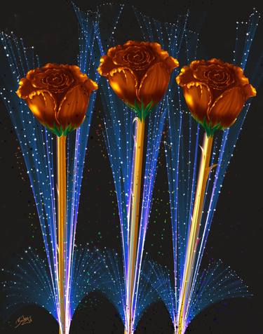 Celebration Gold Roses - Limited Edition of 100 thumb