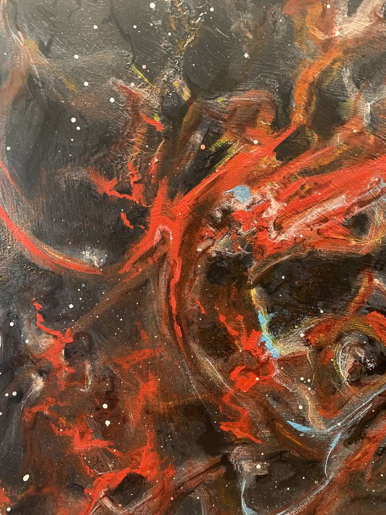 Original Abstract Expressionism Abstract Painting by Dounya Rtist