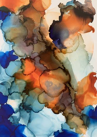 Original Fine Art Abstract Paintings by Patricia Farinas