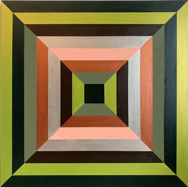 Original Abstract Geometric Paintings by Patricia Farinas