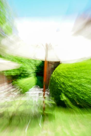 A Parasol in the Garden of a German Winery - Limited Edition of 10 thumb