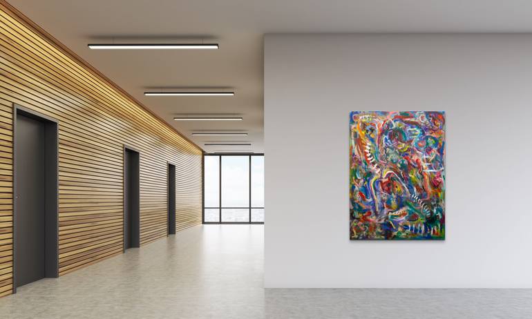 Original Abstract Expressionism Abstract Painting by Brian Thomas Jones