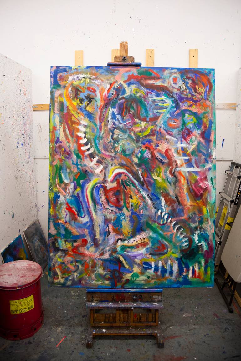 Original Abstract Expressionism Abstract Painting by Brian Thomas Jones