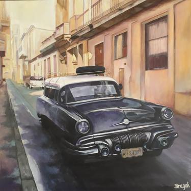 Original Fine Art Automobile Paintings by Geraldo Braga
