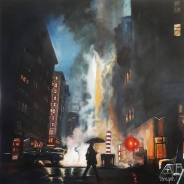 Original Fine Art Cities Paintings by Geraldo Braga