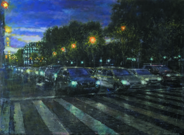 Print of Figurative Automobile Paintings by Emi Vozmediano