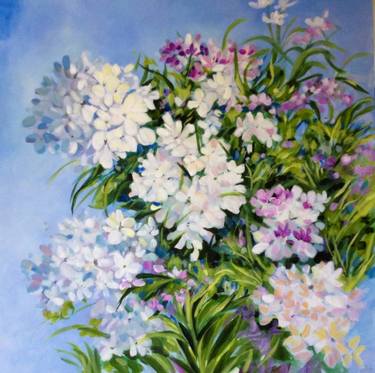 Original Floral Paintings by Mercedes Pitzalis