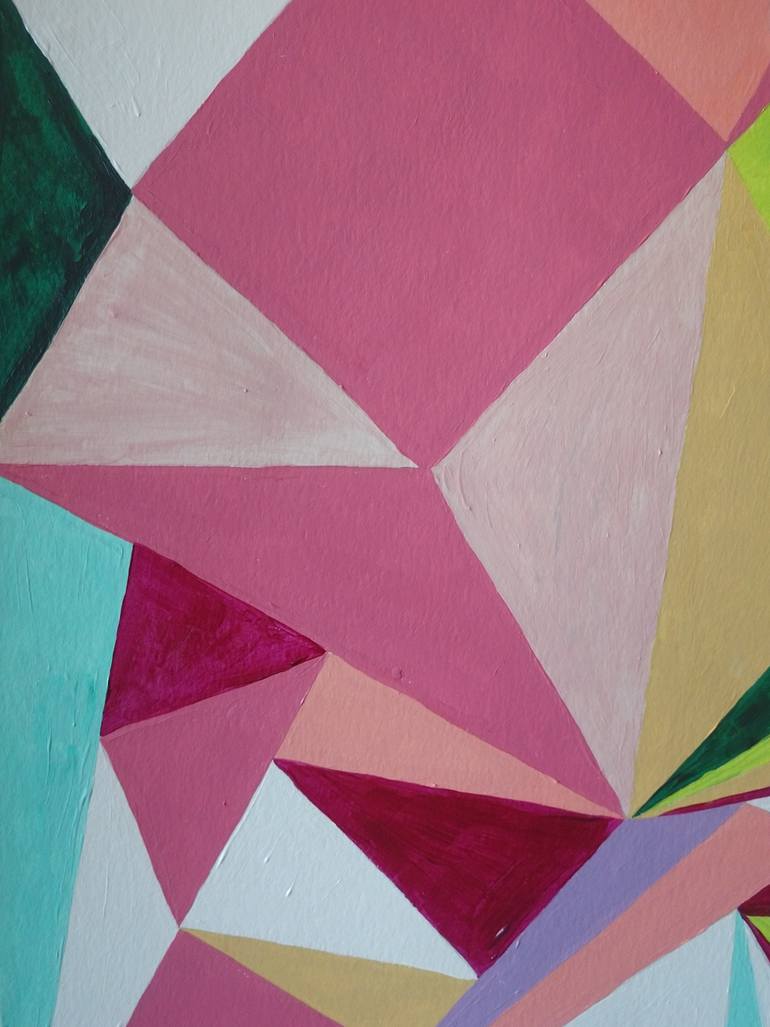 Original Art Deco Abstract Painting by Mm Eskelin