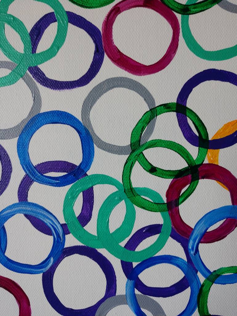 Original Abstract Expressionism Abstract Painting by Mm Eskelin