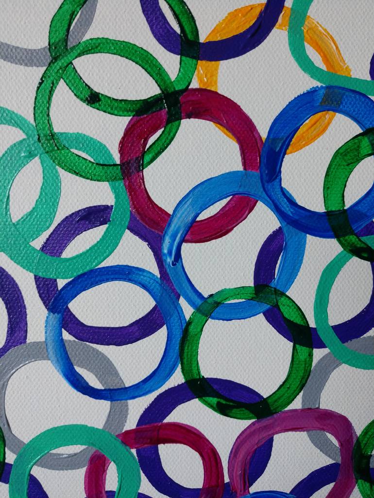 Original Abstract Expressionism Abstract Painting by Mm Eskelin