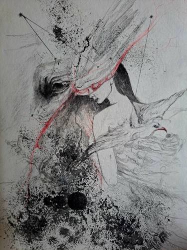 Original Conceptual Classical Mythology Drawings by Daniela Struna