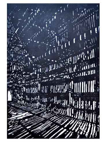 Original Figurative Architecture Printmaking by Tina Numberger