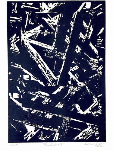 Original Abstract Architecture Printmaking by Tina Numberger