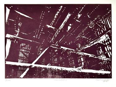 Original Expressionism Architecture Printmaking by Tina Numberger