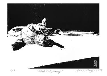 Print of Figurative Cats Printmaking by Tina Numberger