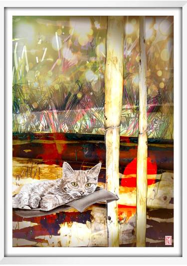 Print of Cats Mixed Media by Tina Numberger