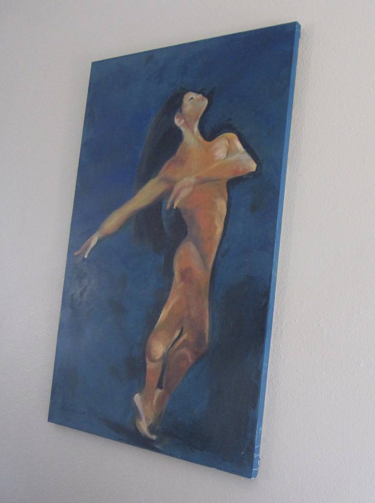 Original Impressionism Body Painting by Elena Dilion