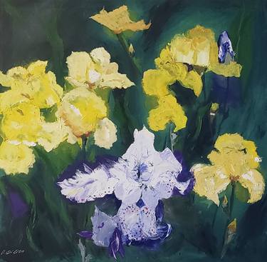 Original Impressionism Floral Paintings by Elena Dilion