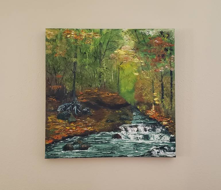 Original Impressionism Nature Painting by Elena Dilion