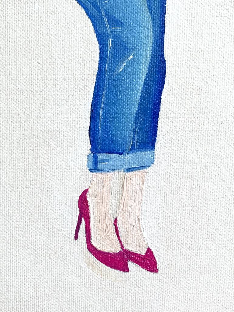 Original Fine Art Fashion Painting by Kate Kidding