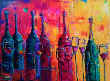 Original Expressionism Food & Drink Paintings by Dawn Underwood