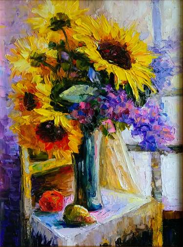 Original Impressionism Still Life Paintings by Anastasia Akunina