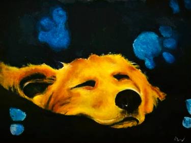 Original Folk Dogs Paintings by Alan Wellikoff