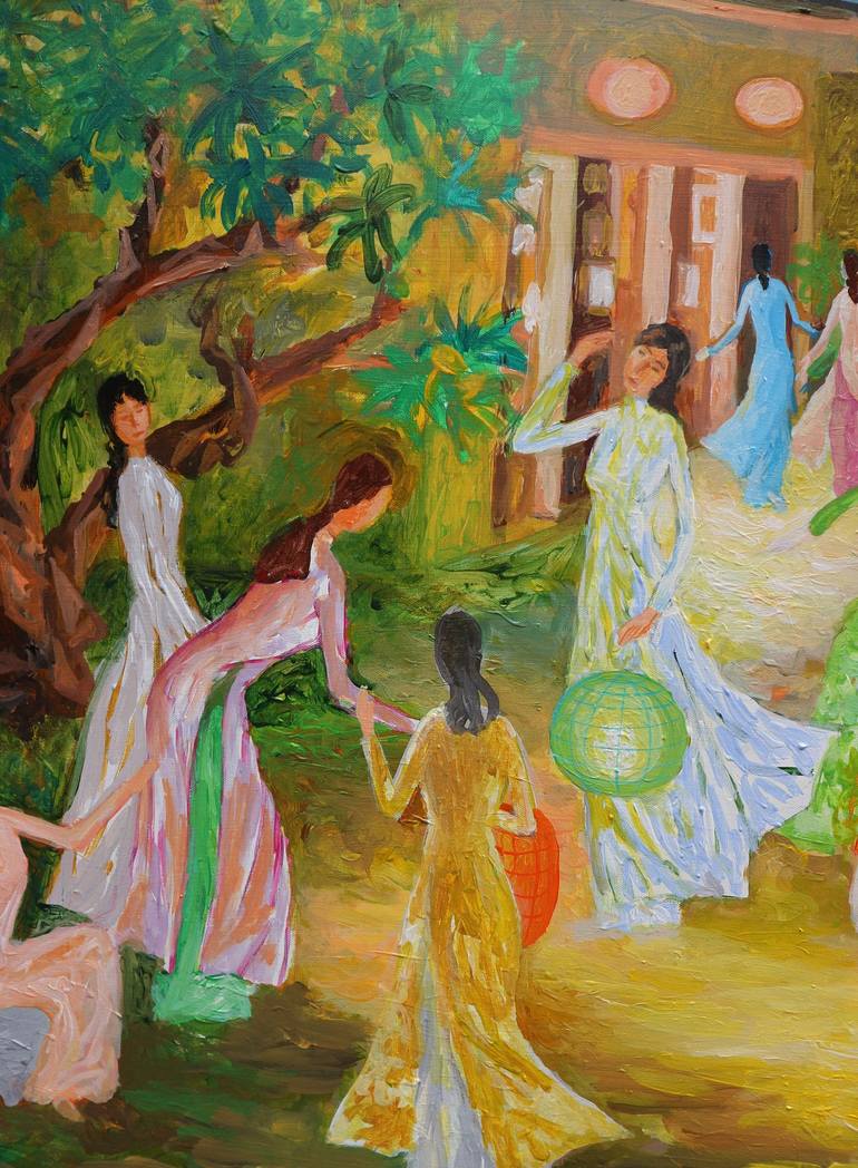 Original Art Deco Pop Culture/Celebrity Painting by Dung Tran 