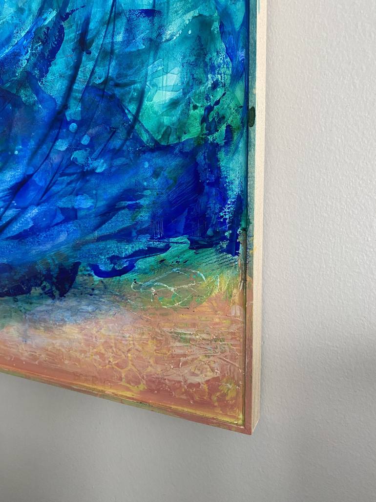 Original Abstract Water Painting by Carrie Lacey Boerio