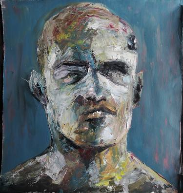 Print of Expressionism Portrait Paintings by Ricardo Hernandez-Santiago