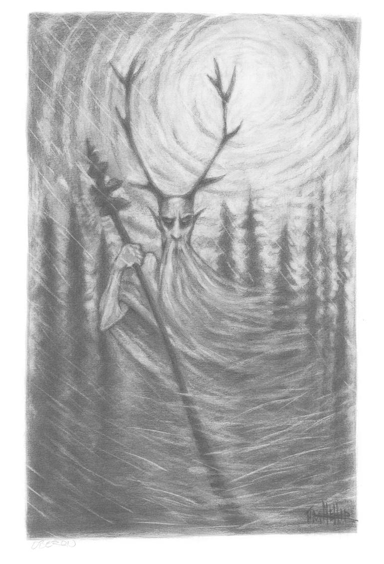 Oberon Drawing by Tim Hehir | Saatchi Art