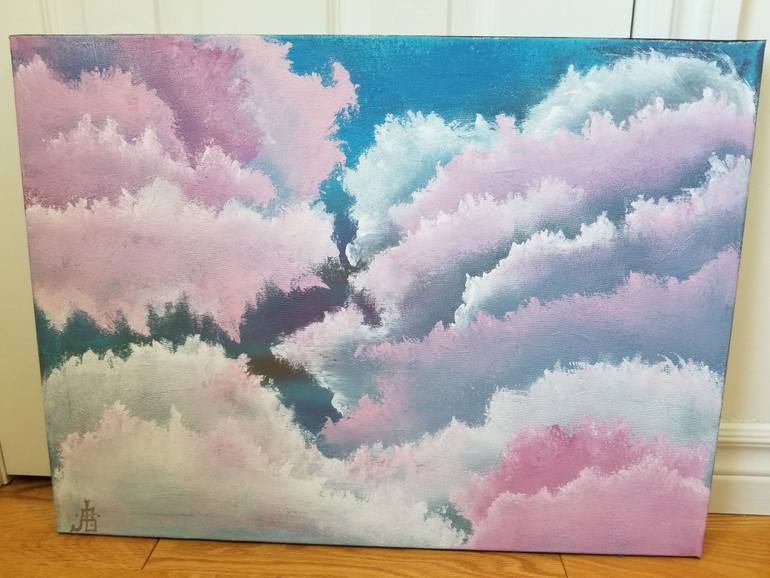Original Abstract Nature Painting by Rebecca Bouthillette