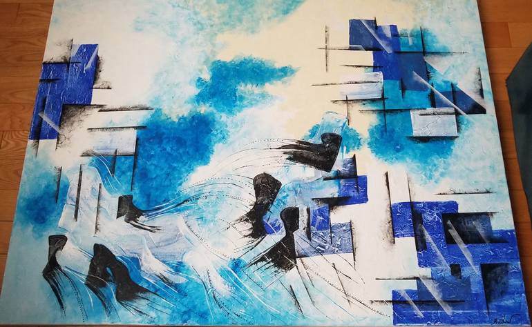 Original Abstract Painting by Rebecca Bouthillette