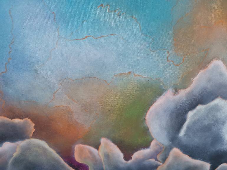 Original Abstract Expressionism Abstract Painting by Rebecca Bouthillette