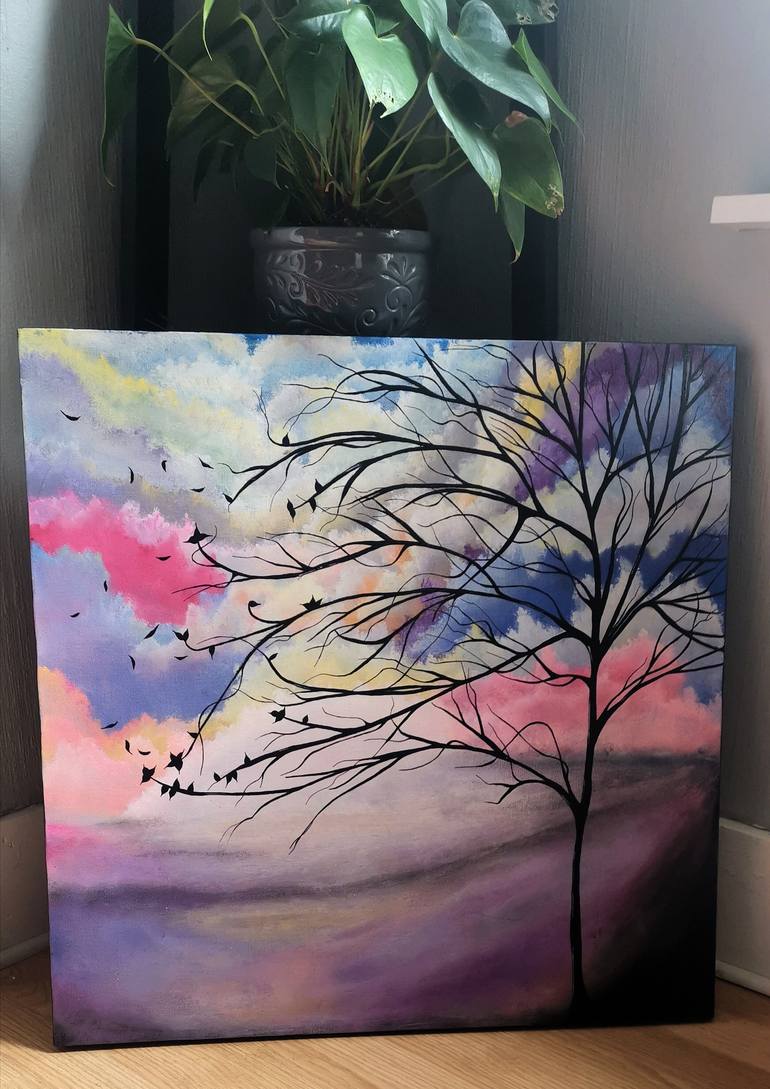 Original Abstract Landscape Painting by Rebecca Bouthillette