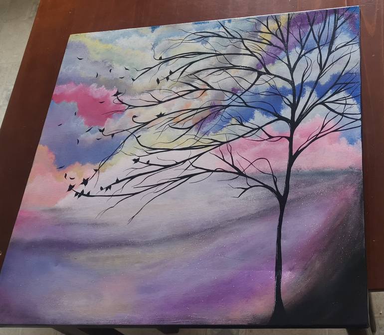 Original Abstract Landscape Painting by Rebecca Bouthillette