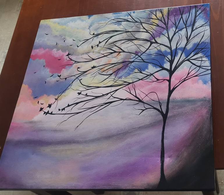 Original Tree Painting by Rebecca Bouthillette