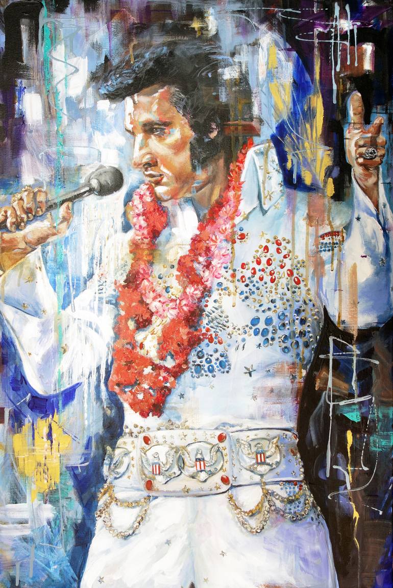 Elvis Presley Painting by Viktoriya Richardson | Saatchi Art