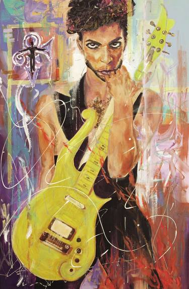 Original Abstract Expressionism Celebrity Paintings by Viktoriya Richardson