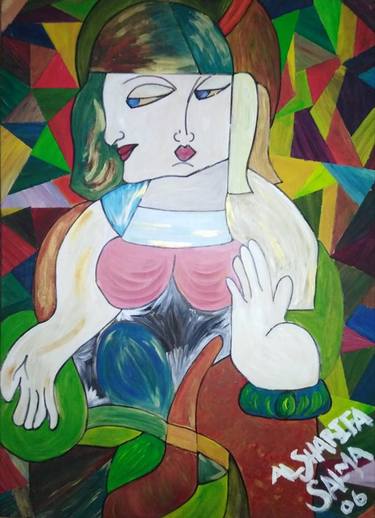 Original Abstract Expressionism Abstract Paintings by Al Sharifa Salma