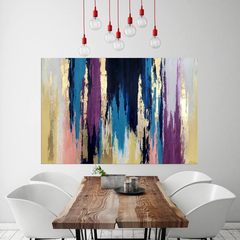 Original Art Deco Abstract Painting by Nikki Chauhan