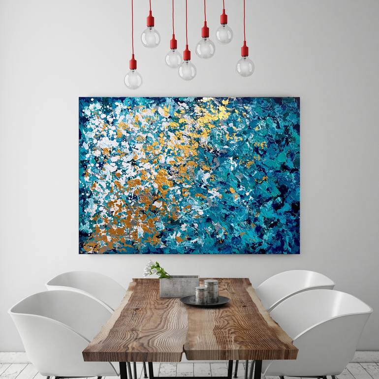 Original Abstract Expressionism Abstract Painting by Nikki Chauhan